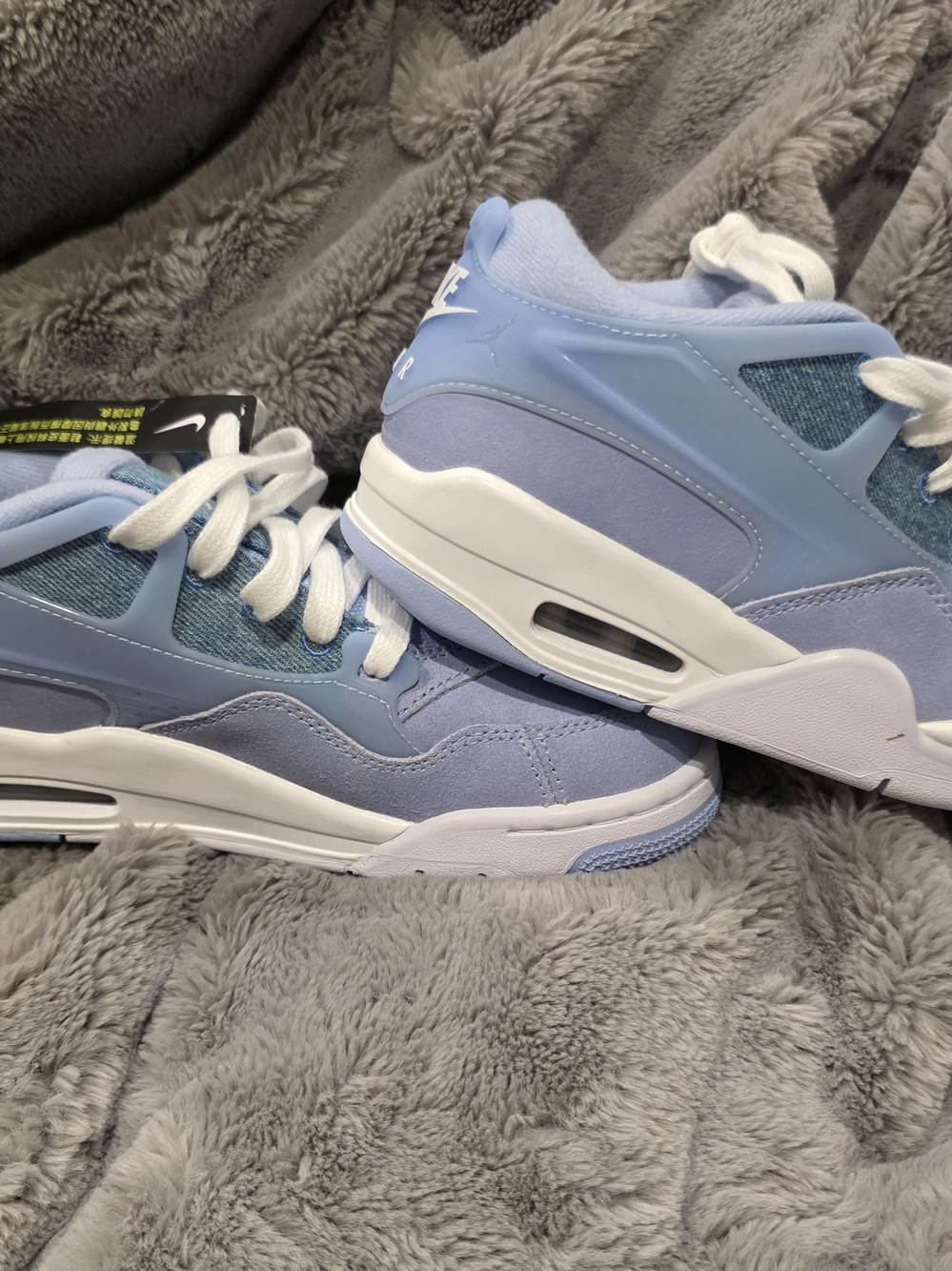 Nike Kids' Air Jordan 4 RM (GS) Light Blue Casual Sneakers